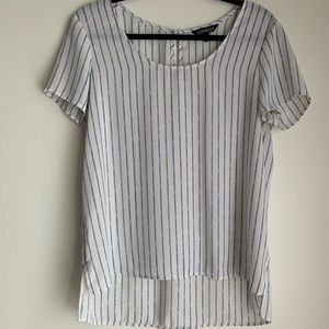 High low short sleeve top